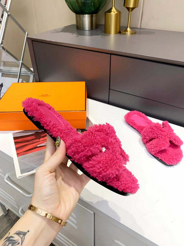 Hermes 21 New Teddy Mao Mao Slipper 35-40-de3d09e2